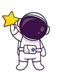 Astronauta Animado Com Estrela Na Mao B - Sites para Contabilidade | Grupo DPG